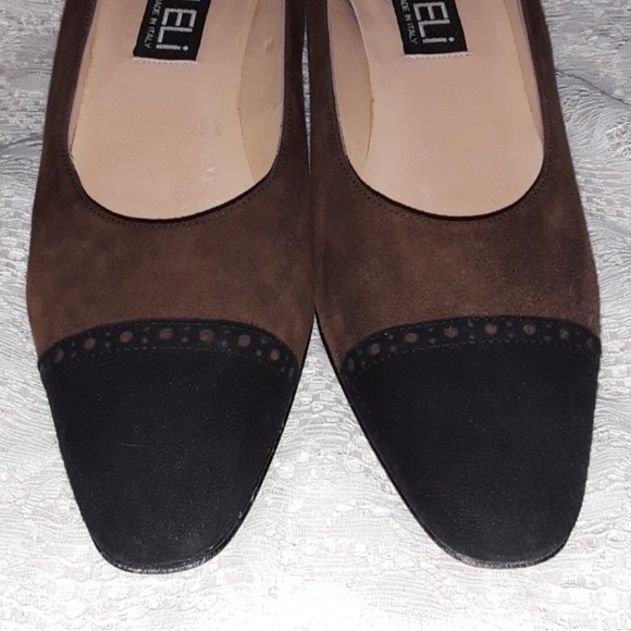 Brown & Black Van Eli pumps. Size 8 - Picture 2 of 5